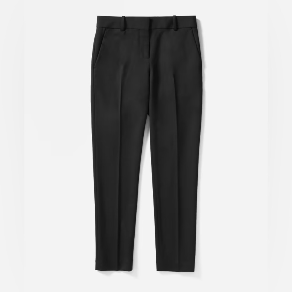Everlane Slim Wool Pant in Navy